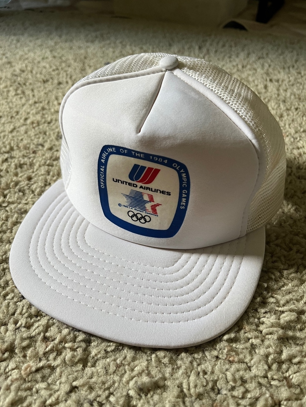 United Airlines 1984 Olympics Promo VTG SnapBack Hat